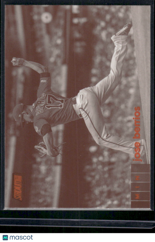 2020 Topps Stadium Club Jose Berrios #254 Sepia Baseball
