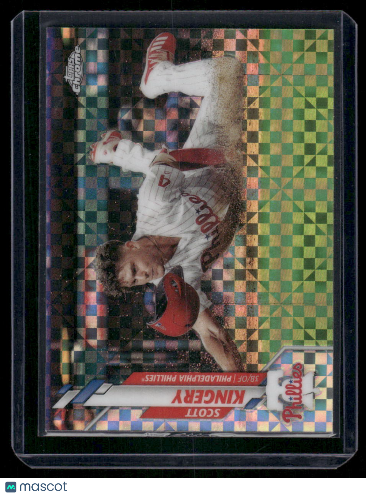 2019 Topps Chrome Scott Kingery #64 X-Fractor Baseball