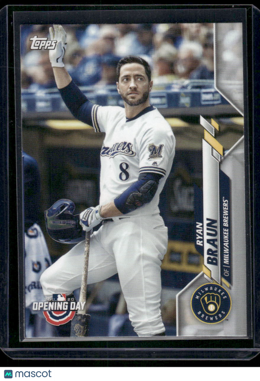 2020 Topps Opening Day Ryan Braun #160 Baseball