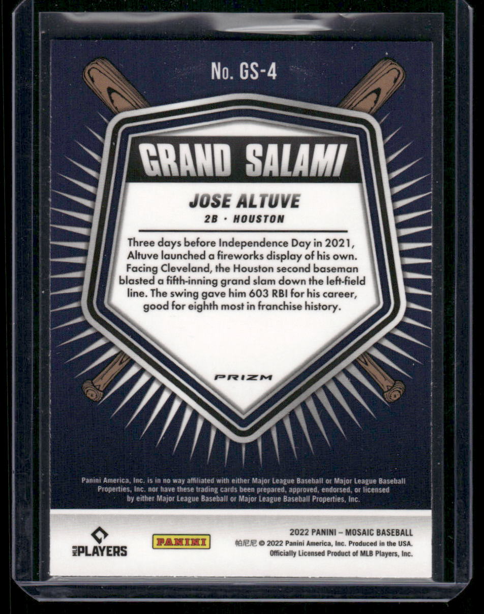 2022 Panini Prizm Mosaic Baseball Jose Altuve #GS-4 Baseball