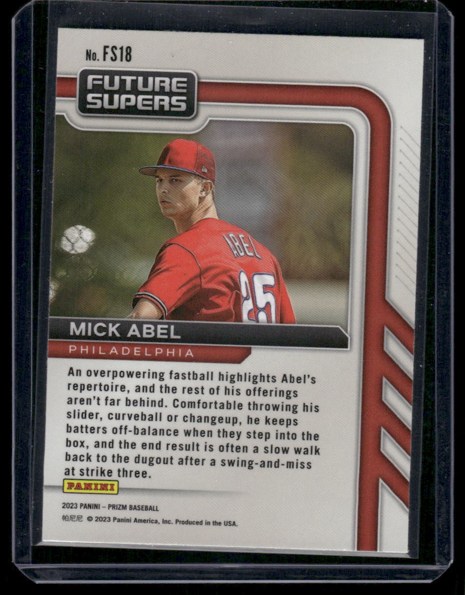 2023 Panini Prizm Future Supers Mick Abel #FS18 Baseball