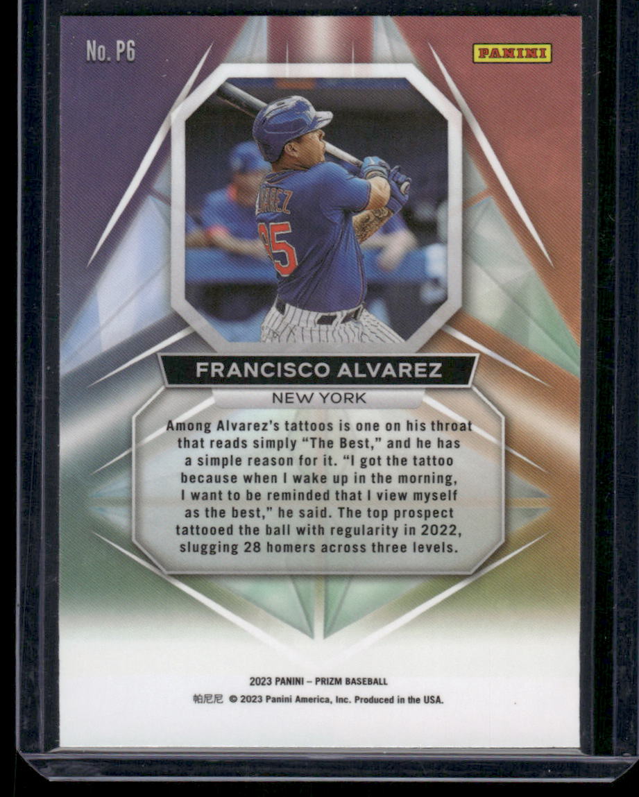 2023 Panini Prizm Prizmatic Francisco Alvarez #PG Baseball