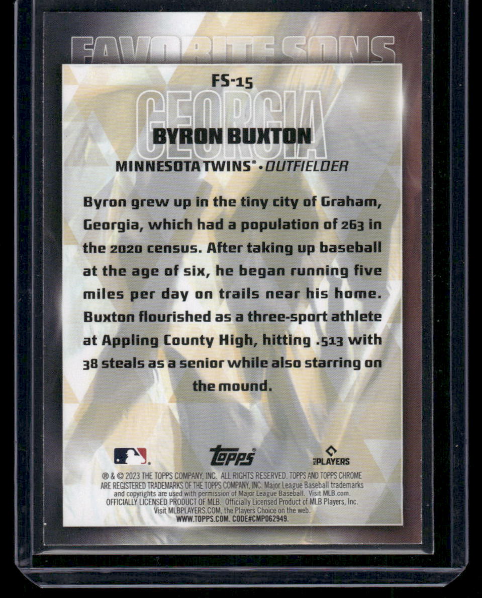 2023 Topps Favorite Sons Byron Buxton #FS-15 Baseball