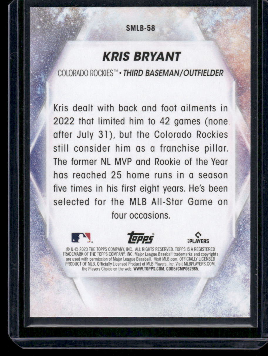 2023 Topps Stars of MLB Kris Bryant #SMLB-58 Baseball