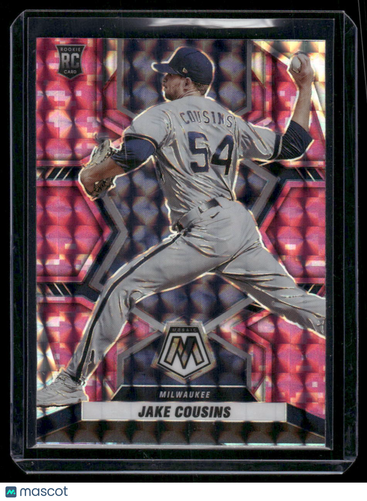 2022 Panini Mosaic Prizm Jake Cousins #263 Pink RC Baseball