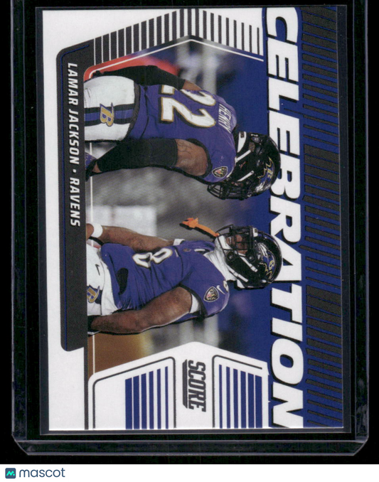 2020 Panini Score Celebration Lamar Jackson #CLJA Football