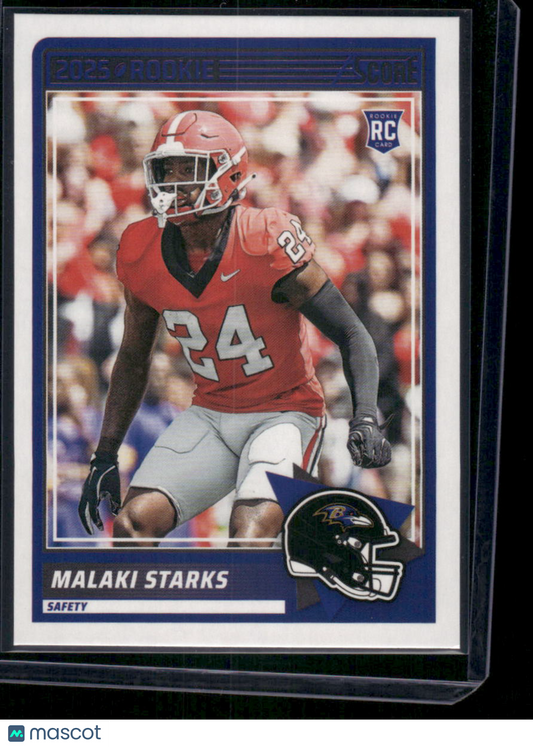 2025 Panini Score Football Malaki Starks #24 RC Football