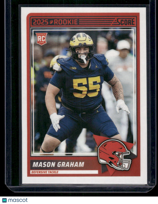 2025 Panini Score Rookie Mason Graham #22 RC Football