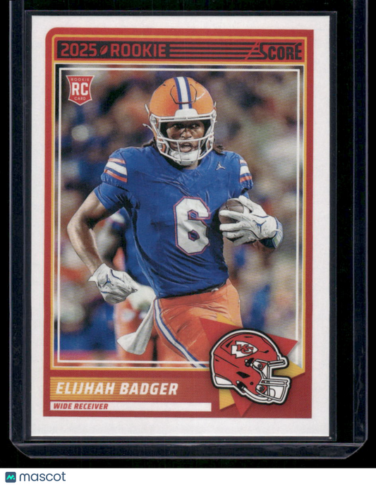 2025 Panini Score Rookie Elijhah Badger #69 RC Football