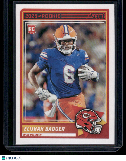 2025 Panini Score Rookie Elijah Badger #69 RC Football