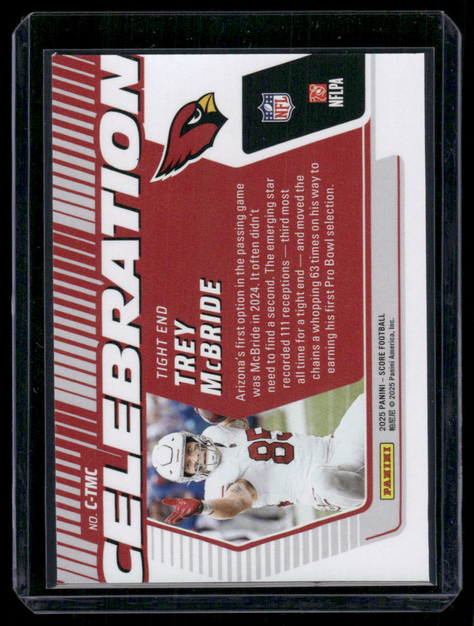 2025 Panini Score Celebration Trey McBride #NO. CELE-6 Football