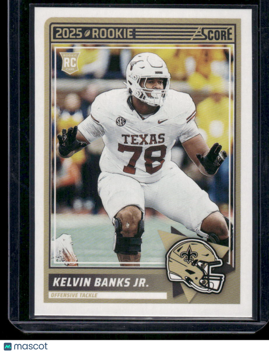 2025 Panini Score Rookie Kelvin Banks Jr. #23 RC Football