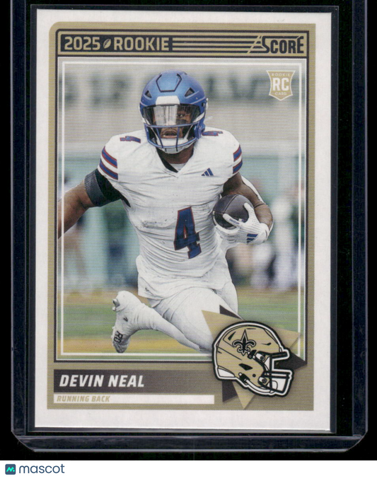 2025 Panini Score Rookie Devin Neal #40 RC Football