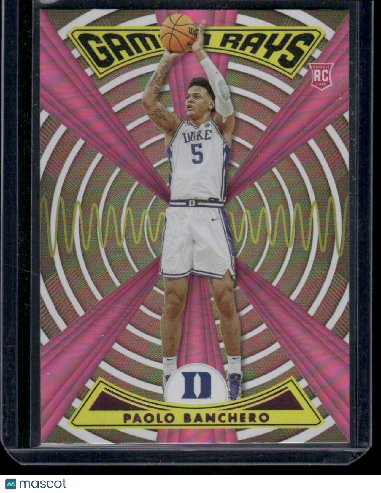 2022 Panini Chronicles Draft Picks Gamma Rays Paolo Banchero #ZG-PAO Pink RC