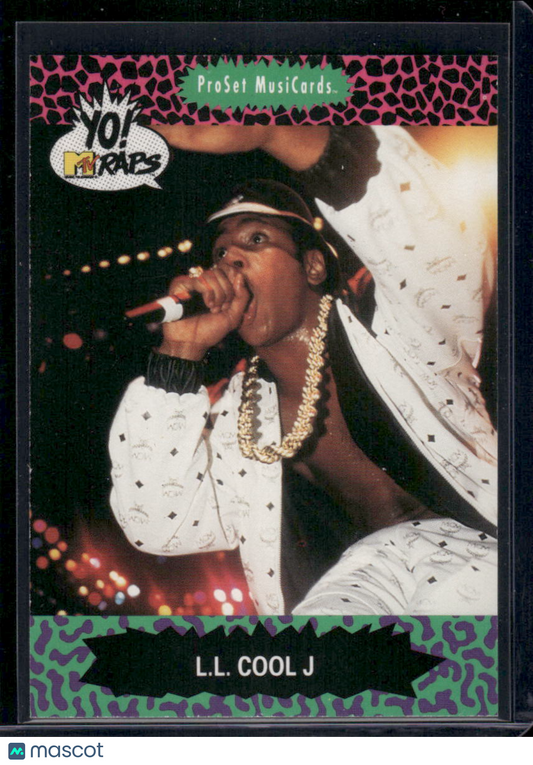 1991 ProSet MusiCards Yo! MTV Raps L.L. COOL J #48