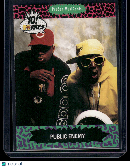1991 ProSet MusicCards Yo! MTV Raps Chuck D Public Enemy Flavor Flav #60