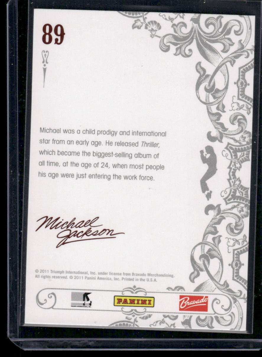 2011 Panini Michael Jackson King of Pop Michael Jackson #89