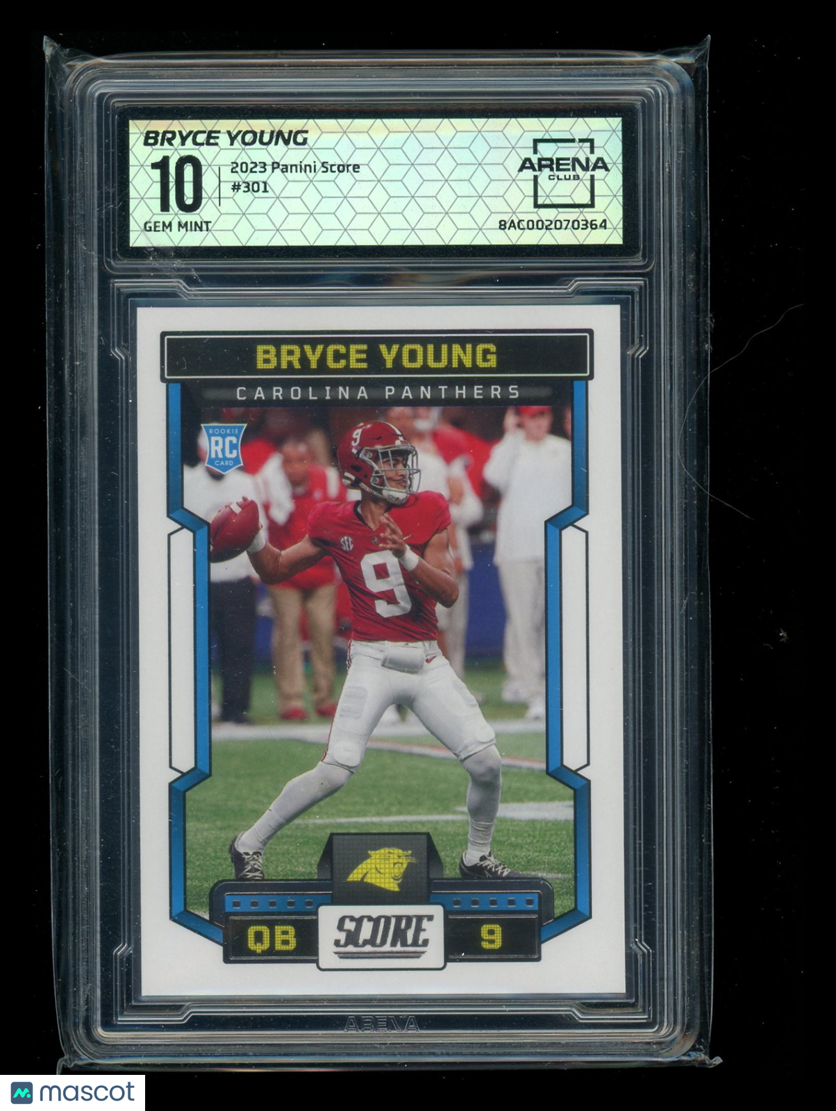 2023 Panini Score Bryce Young #301 RC Football Arena Club 10