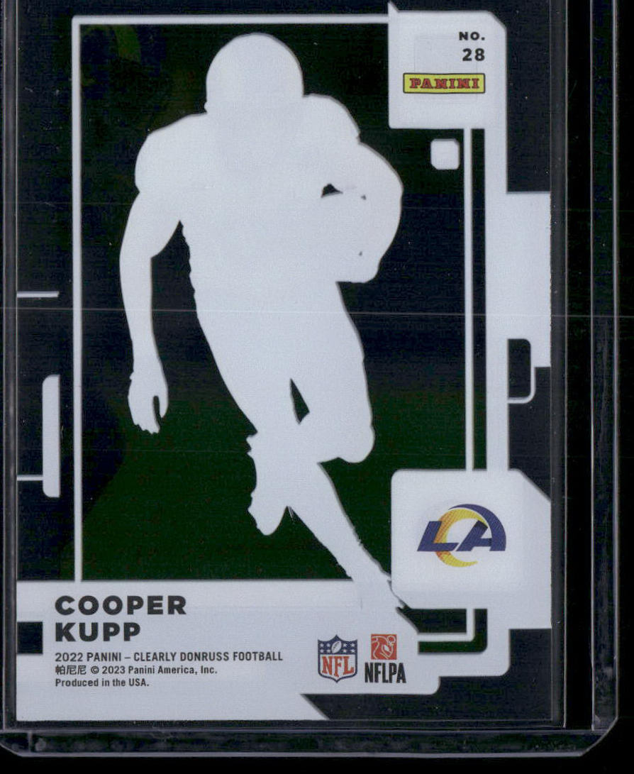 2022 Panini Clearly Donruss Football Cooper Kupp #28 Football