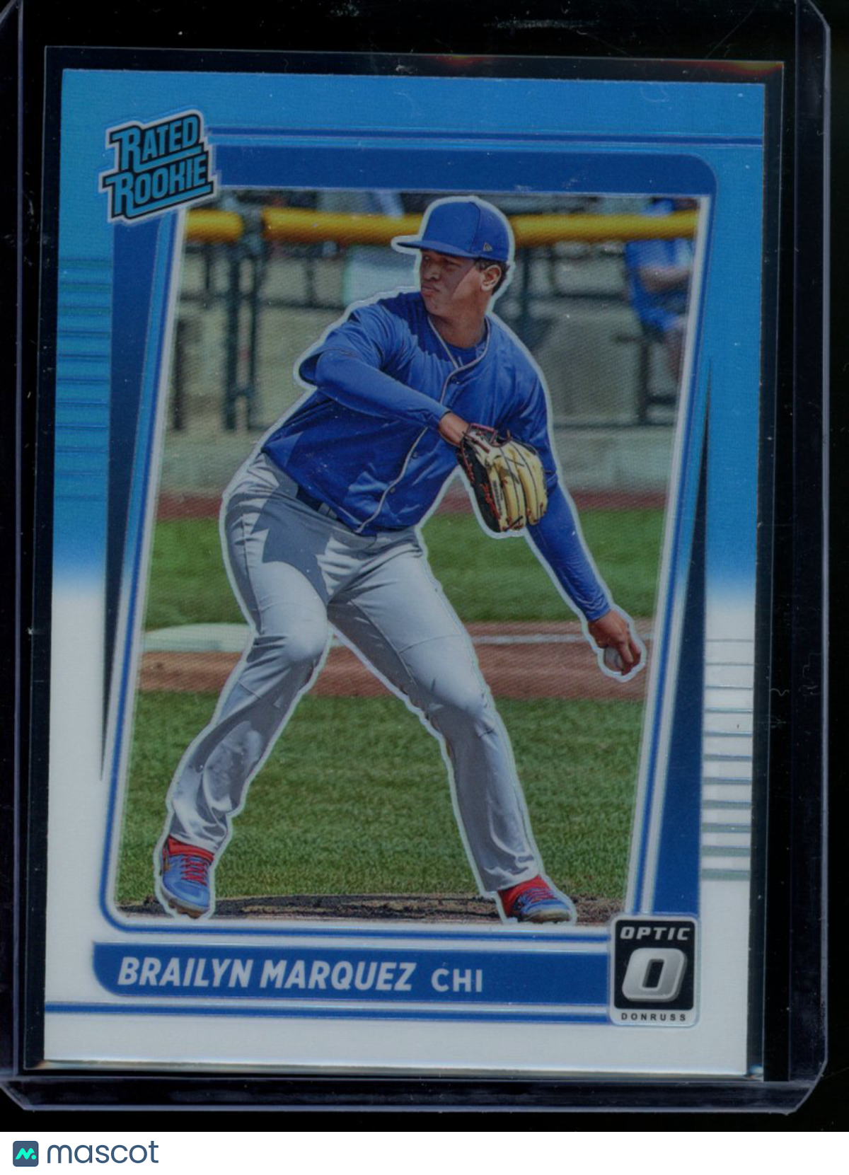 2021 Panini Donruss Optic Brailyn Marquez #32 Carolina Blue Prizm Baseball
