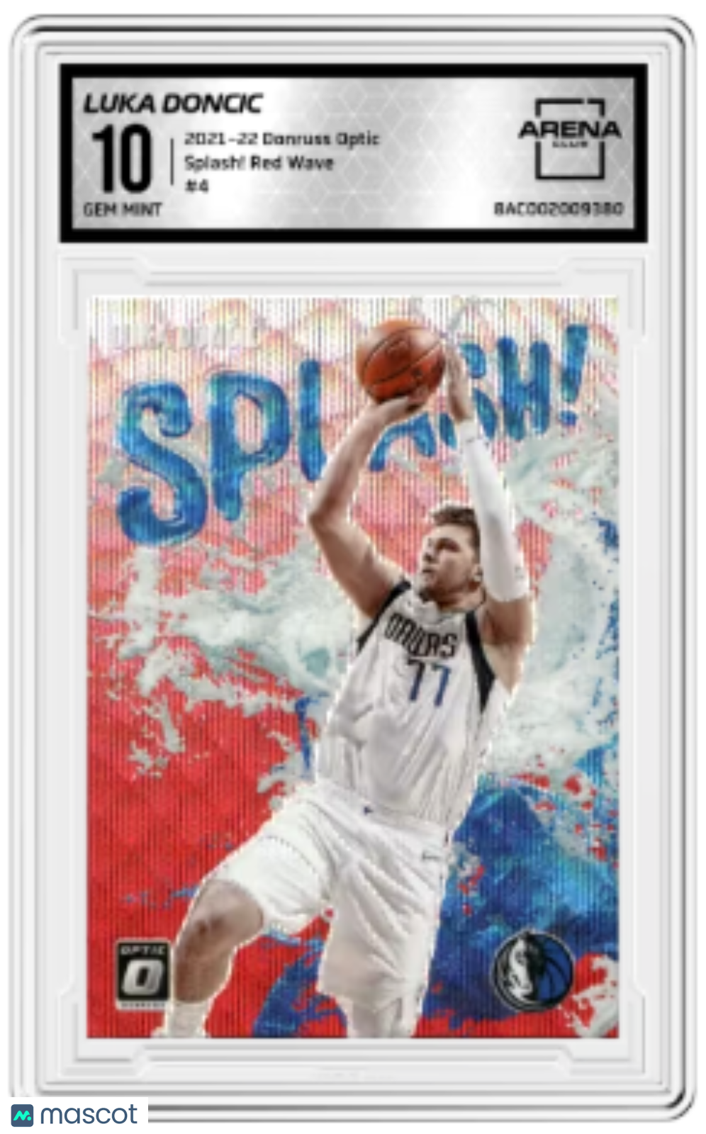 2021-22 Donruss Optic Splash! Red Wave Luka Dončić #4 Basketball Arena Club 10