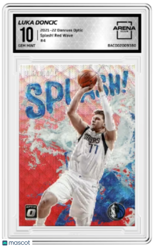 2021-22 Donruss Optic Splash! Red Wave Luka Dončić #4 Basketball Arena Club 10