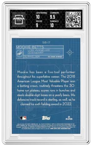 2024 Topps Mookie Betts #SB-17 Superstar Blueprint Baseball Arena Club 9.5