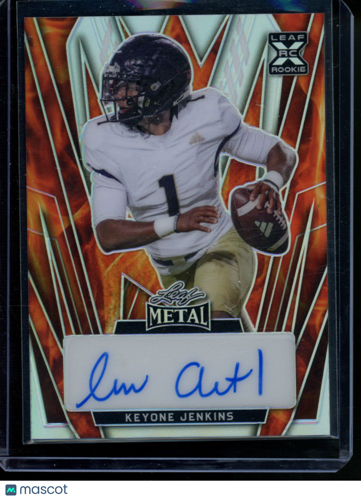 2022 Leaf Metal Keyone Jenkins #BA-KJ1 Autograph RC 4/9 Football