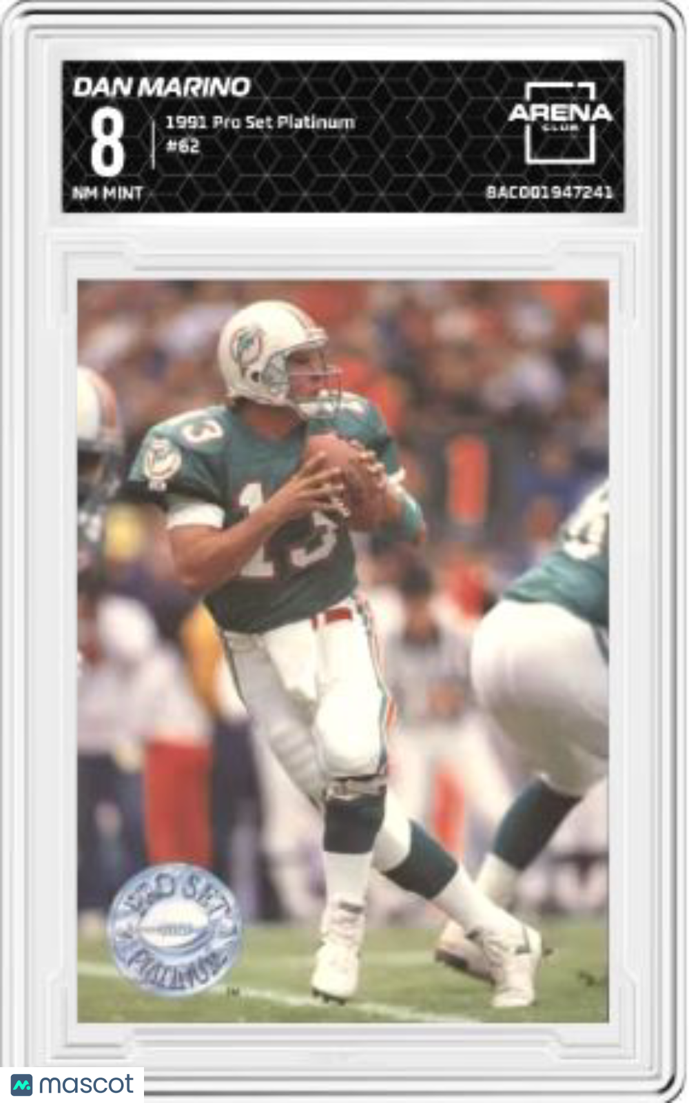 1991 Pro Set Platinum Dan Marino #62 AC 8