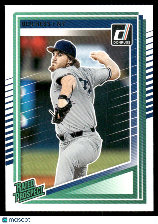 2025 Donruss Ben Hess #184 Rated Prospect Baseball