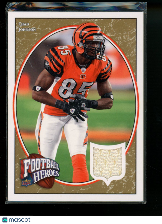2008 Upper Deck Football Heroes Chad Johnson #23 9/35 Game-Used Memorabilia