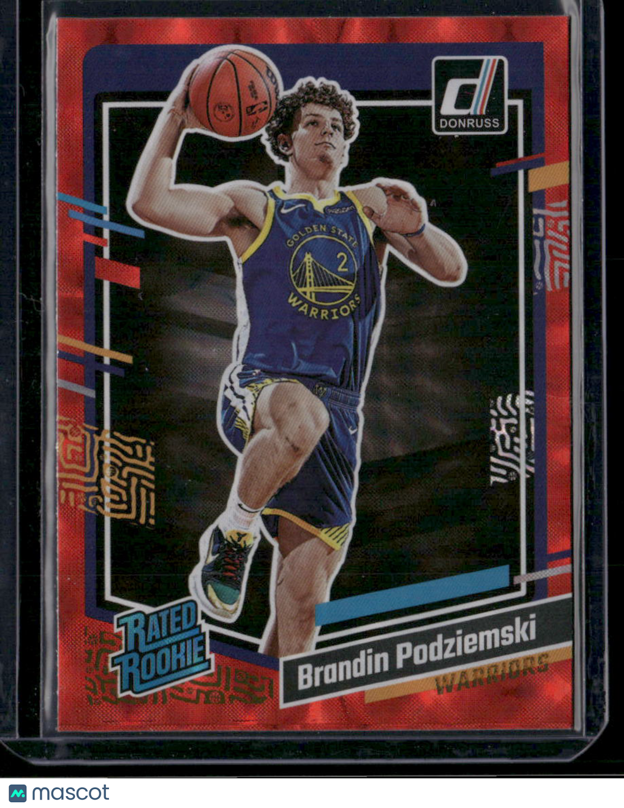 2023 Panini Donruss Basketball Brandin Podziemski #249 Rated Rookie Red Prizm