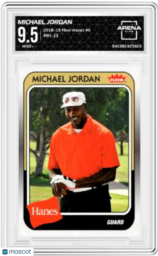 2018-19 Fleer Hanes MJ Michael Jordan #MJ-13 Basketball Arena Club 9.5