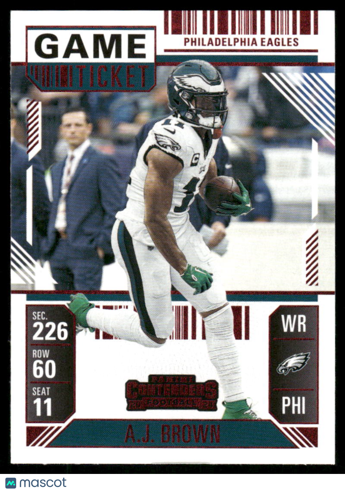 2024 Panini Contenders Football A.J. Brown #81 Red Football