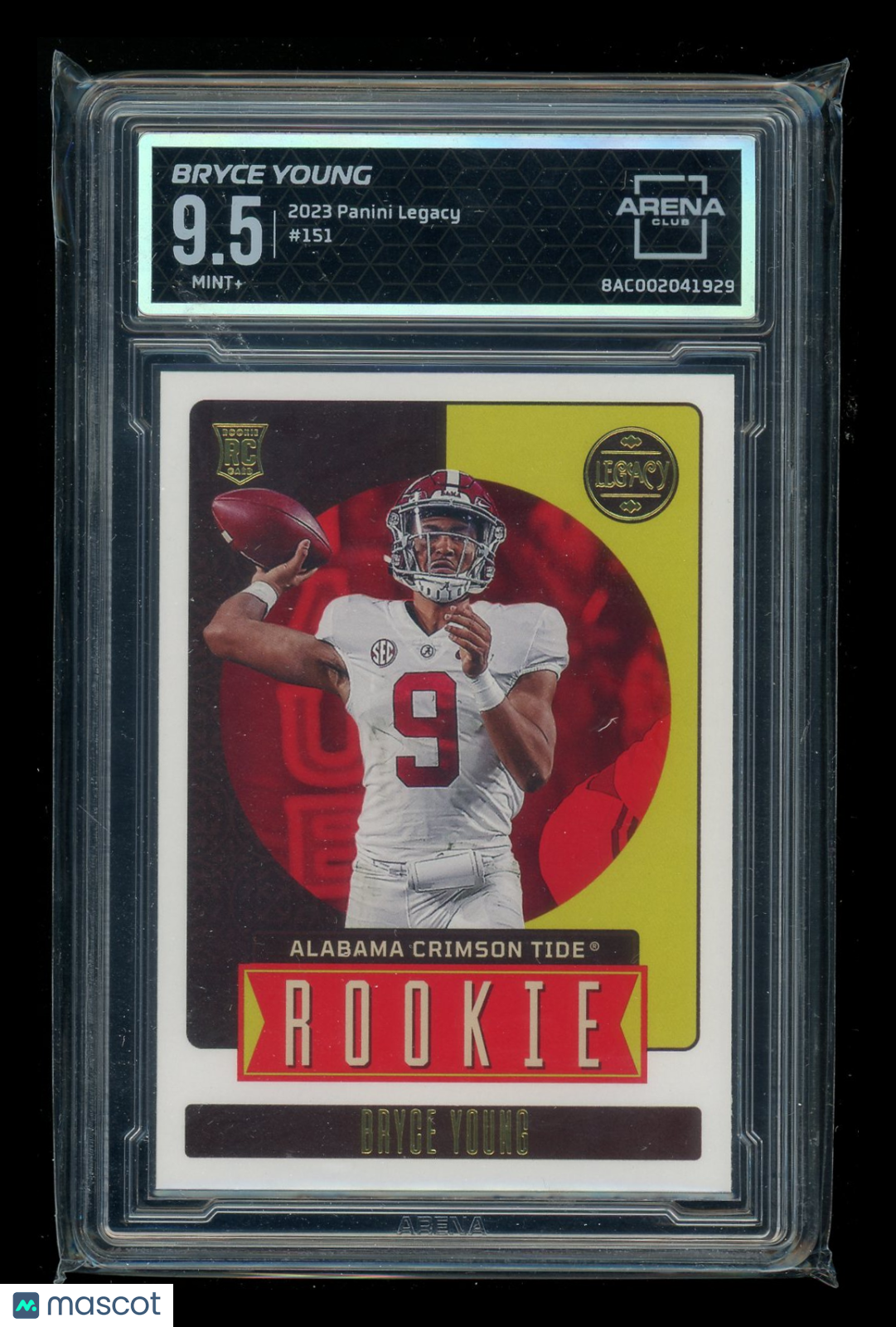 2023 Panini Legacy Bryce Young #151 Football Arena Club 9.5