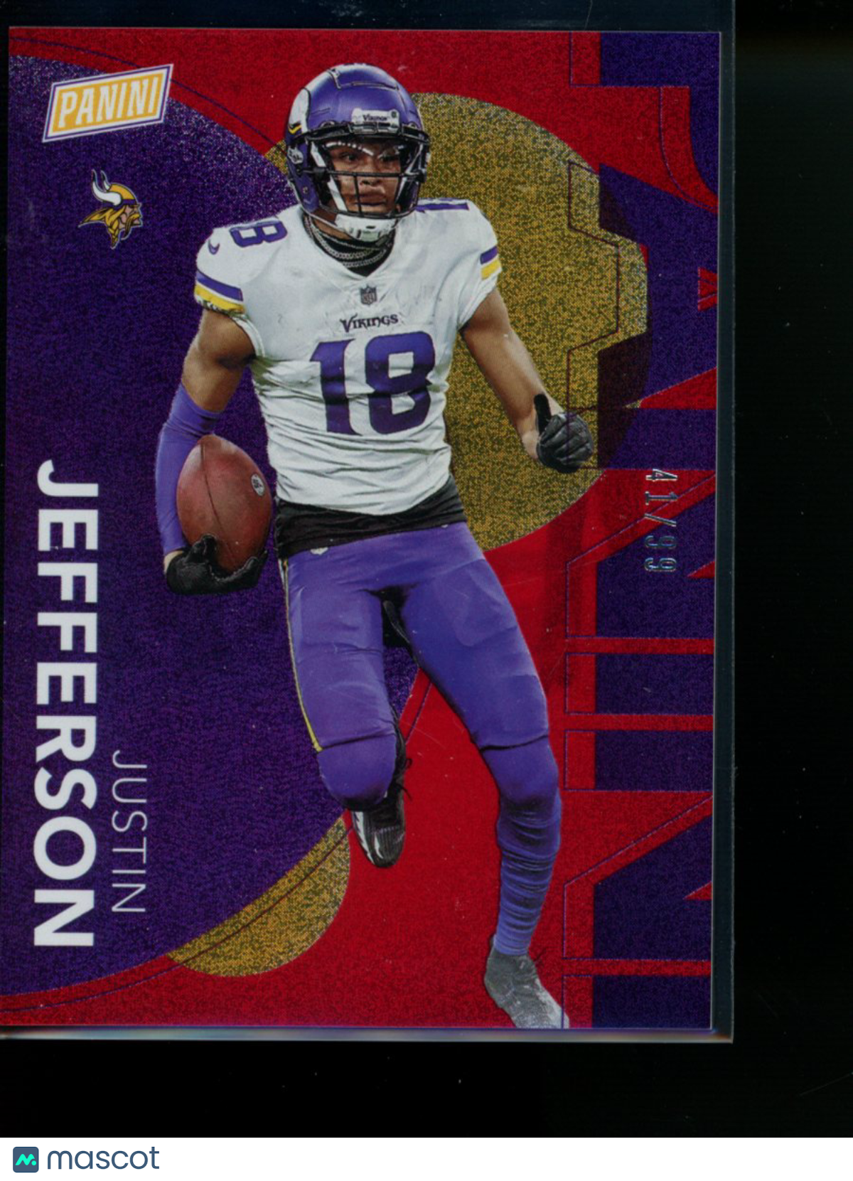2023 Panini National Convention Justin Jefferson #21 41/99 Football