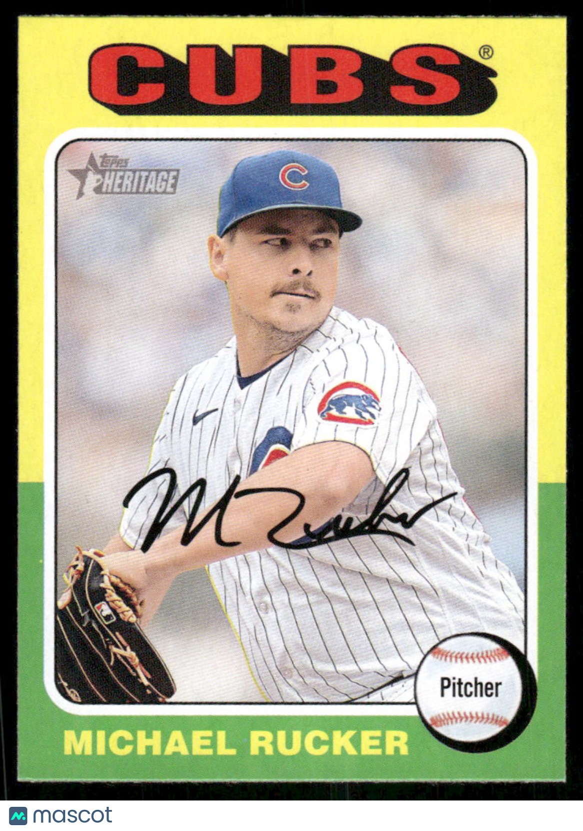 2024 Topps Heritage Michael Rucker #125 Baseball