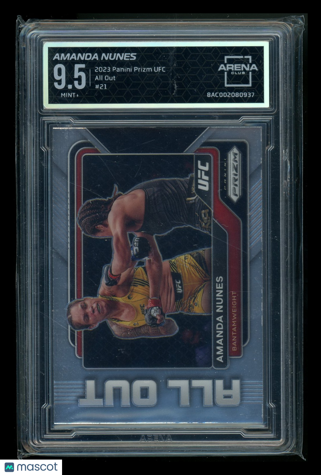 2023 Panini Prizm UFC All Out Amanda Nunes #21 AC 9.5