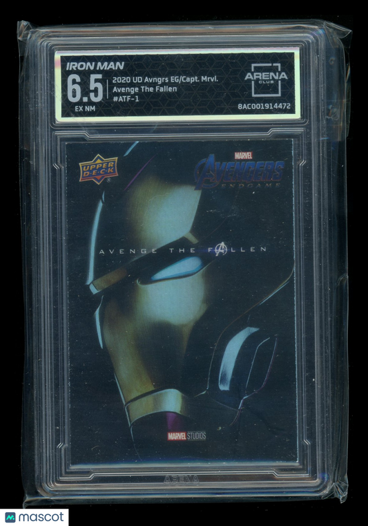 2020 Upper Deck Avengers Endgame Iron Man #ATF-1 Arena Club 6.5