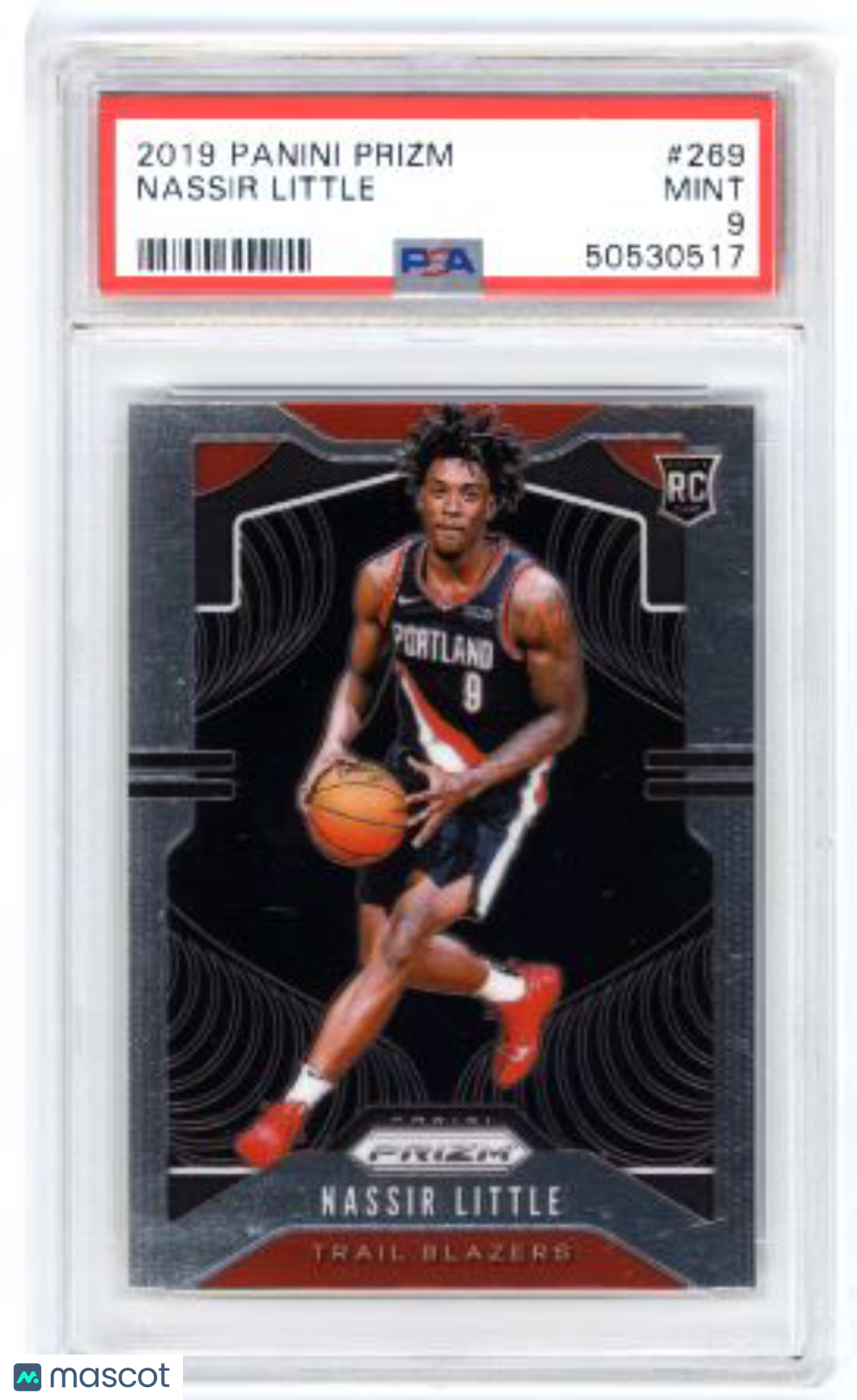 2019 Panini Prizm Nassir Little #269 Basketball PSA 9