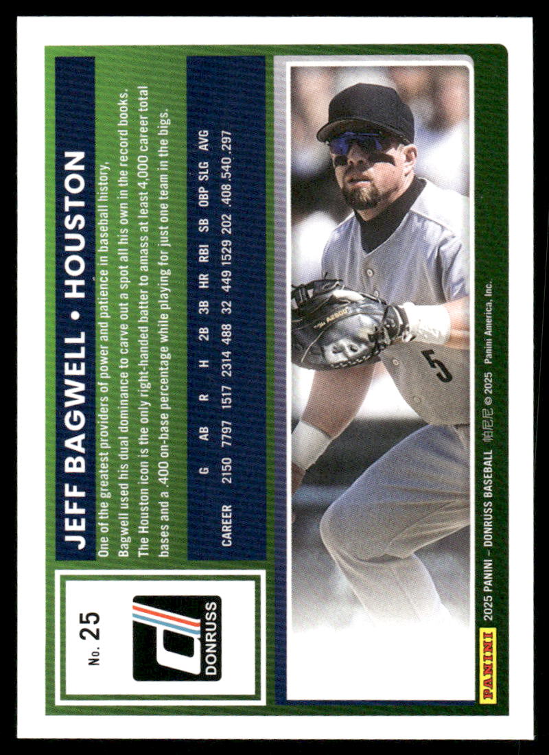 2025 Donruss Jeff Bagwell #25 Baseball