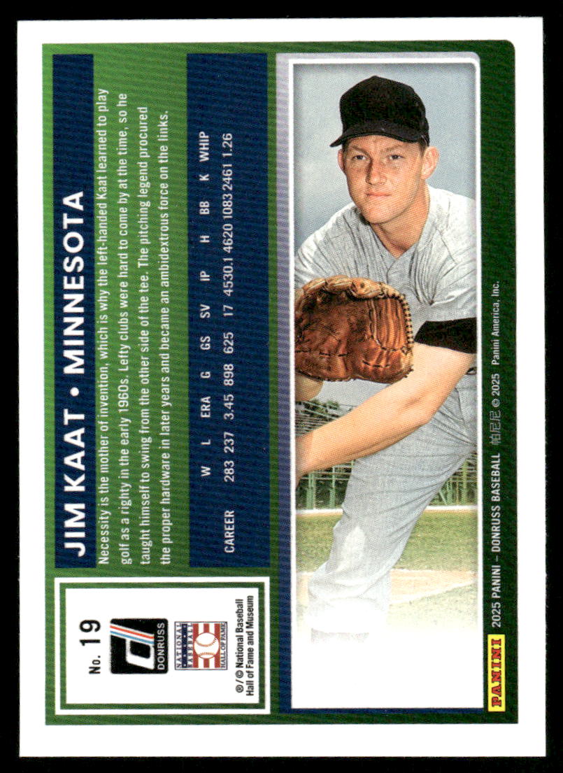 2025 Donruss Jim Kaat #19 Baseball