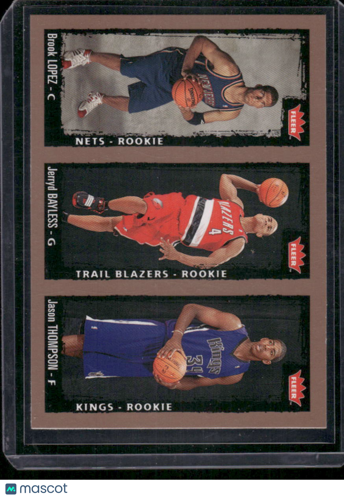 2008-09 Fleer Brook Lopez Jason Thompson Jerryd Bayless #239 Basketball