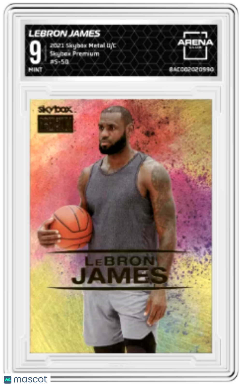 2021 Skybox Metal Universe Champions LeBron James #S-50 Skybox Premium AC 9