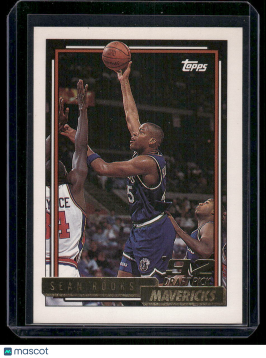 1993 Topps Sean Rooks #292 Gold Basketball