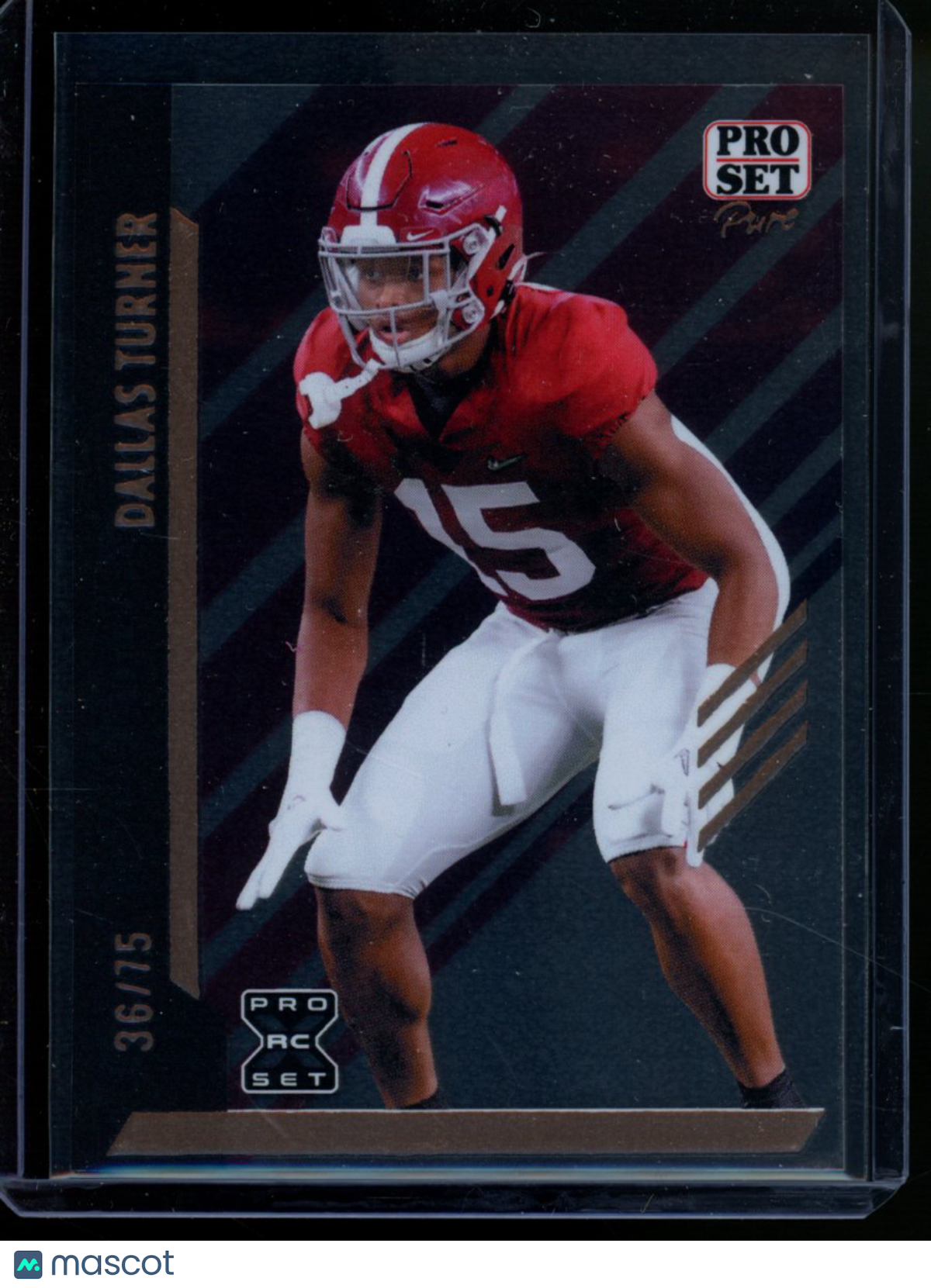 2024 Leaf Pro Set Pure Dallas Turner #T20 36/75 RC Football