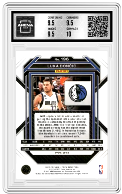 2022-23 Panini Prizm Luka Dončić #196 Pink Ice Basketball Arena Club 10