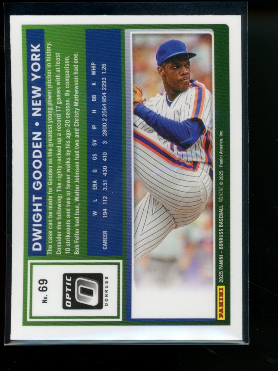 2025 Donruss Dwight Gooden #69 Holo Baseball