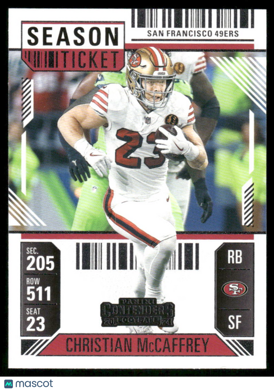 2025 Panini Contenders Football Christian McCaffrey #86 Football
