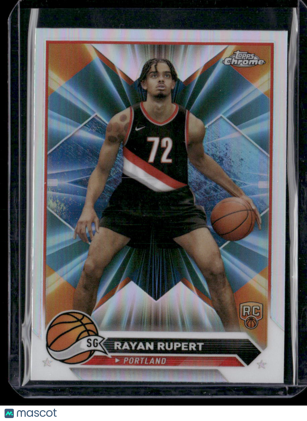 2023-24 Topps Chrome Basketball Rayan Rupert #155 Refractor RC Basketball